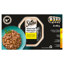 Sheba Mini Filets Gevogelte Selectie 8x85gr – nat kattenvoer met kip en kalkoen in saus