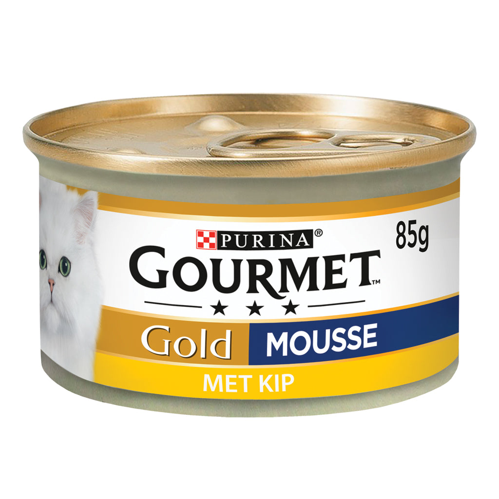 Gourmet Gold Blik Mousse Kalkoen – Nat Kattenvoer – 85 g