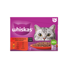 Whiskas saus classic selectie 12x85gr – nat kattenvoer in saus voor volwassen katten