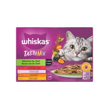 Whiskas selectie van de chef 12x85gr – nat kattenvoer in saus met vlees vis en groenten