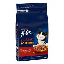 Felix Dubbel Zo Lekker droog adult rund kip 4kg – kattenvoer voor volwassen katten