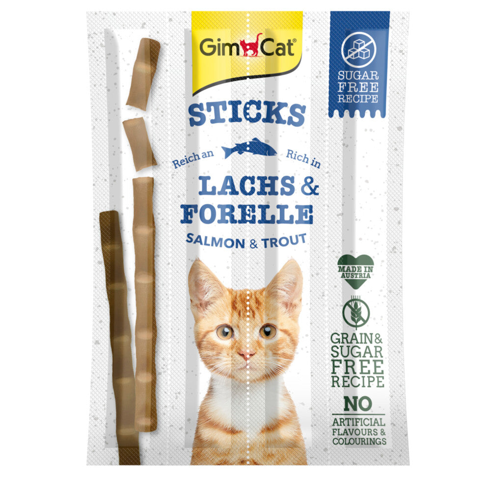 GimCat Sticks Zalm & Forel – 4 stuks