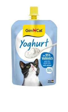 GimCat yoghurt voor katten 150 gram lactosearm kattensnack
