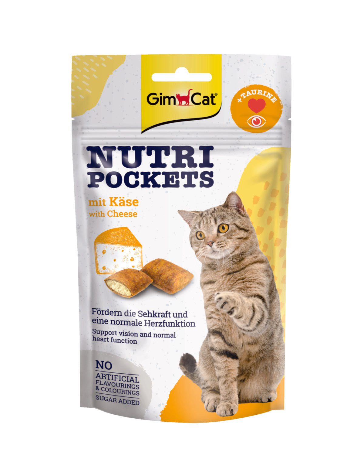 GimCat Nutri Pockets Kaas & Taurine – 60 g – productafbeelding