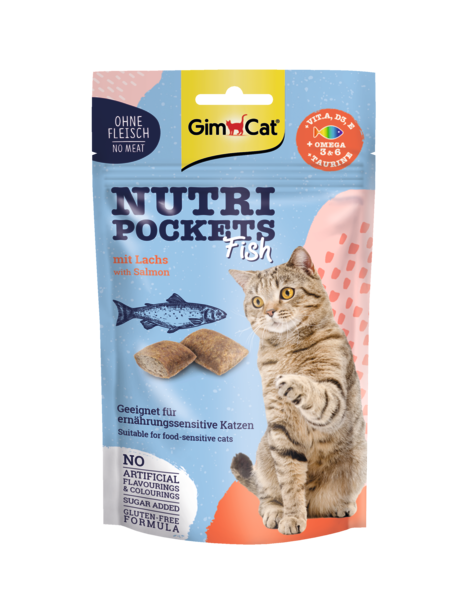 GimCat Nutri Pockets Vis met Zalm – 60 g – productafbeelding