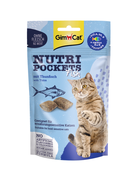 GimCat Nutri Pockets Vis met Tonijn – 60 g – productafbeelding