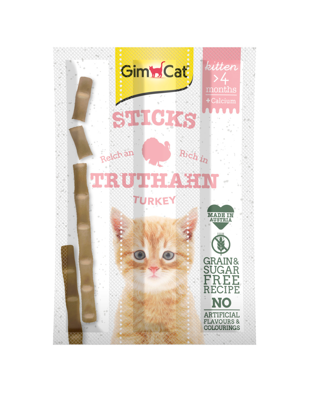 GimCat Sticks Kitten Kalkoen – 3 stuks
