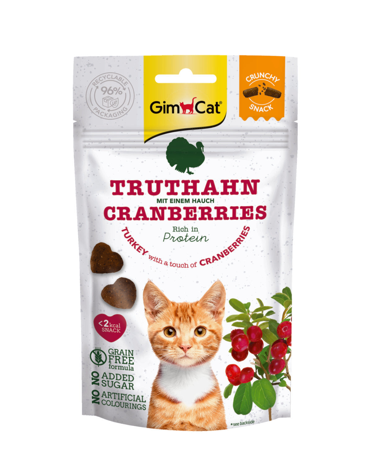 GimCat Crunchy Snack Kalkoen & Cranberry – 50 g – productafbeelding