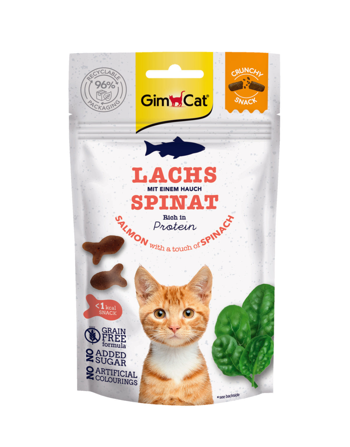 GimCat Crunchy Snack Zalm & Spinazie – 50 g – productafbeelding