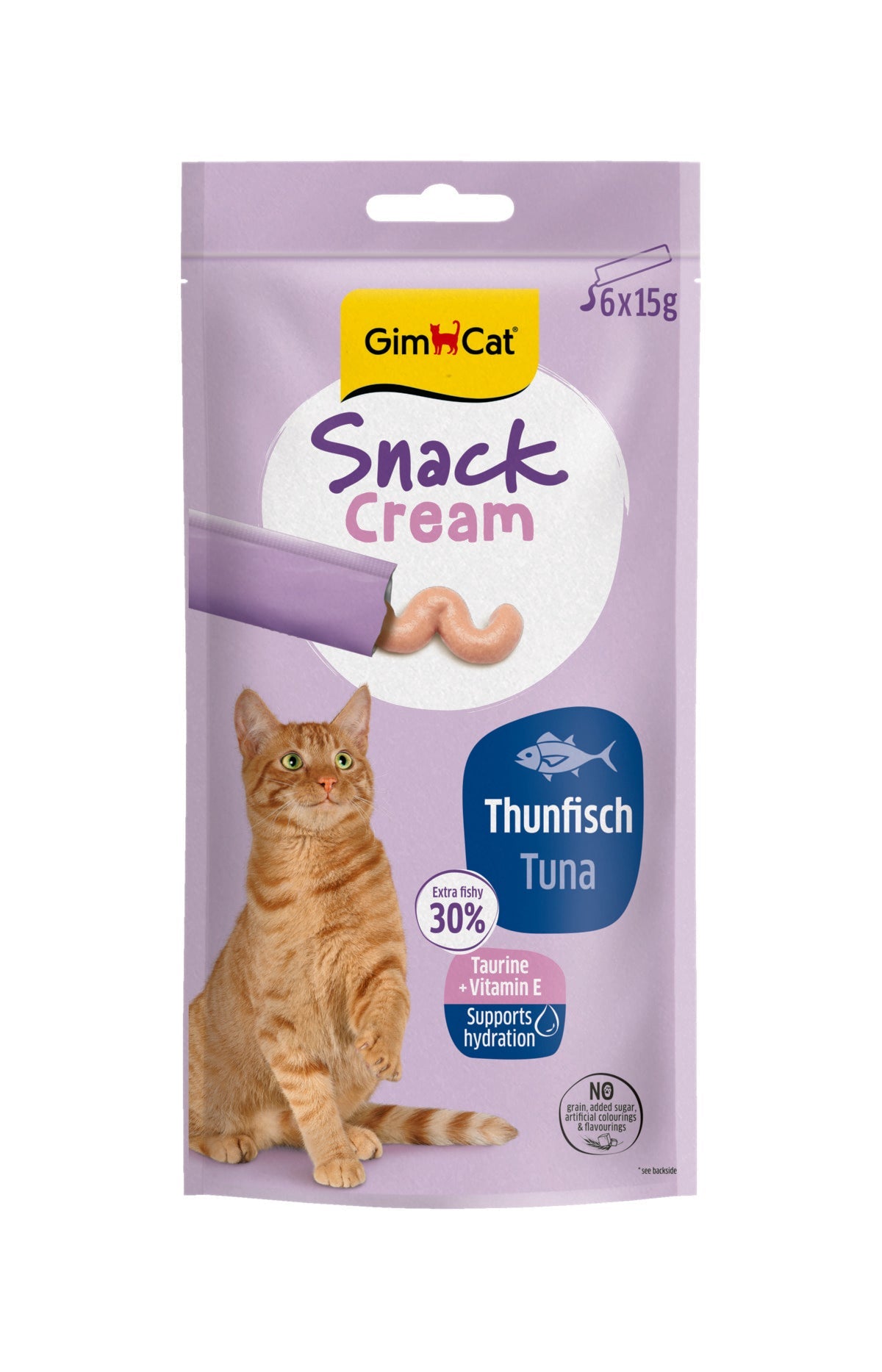 GimCat Snack Cream Tonijn – 6 × 15 g