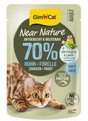 GimCat Near Nature Kip & Forel – Nat Kattenvoer – 85 g