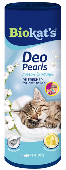 Biokat’s Deo Pearls Cotton Blossom 700gr – geurparels voor een frisse kattenbak
