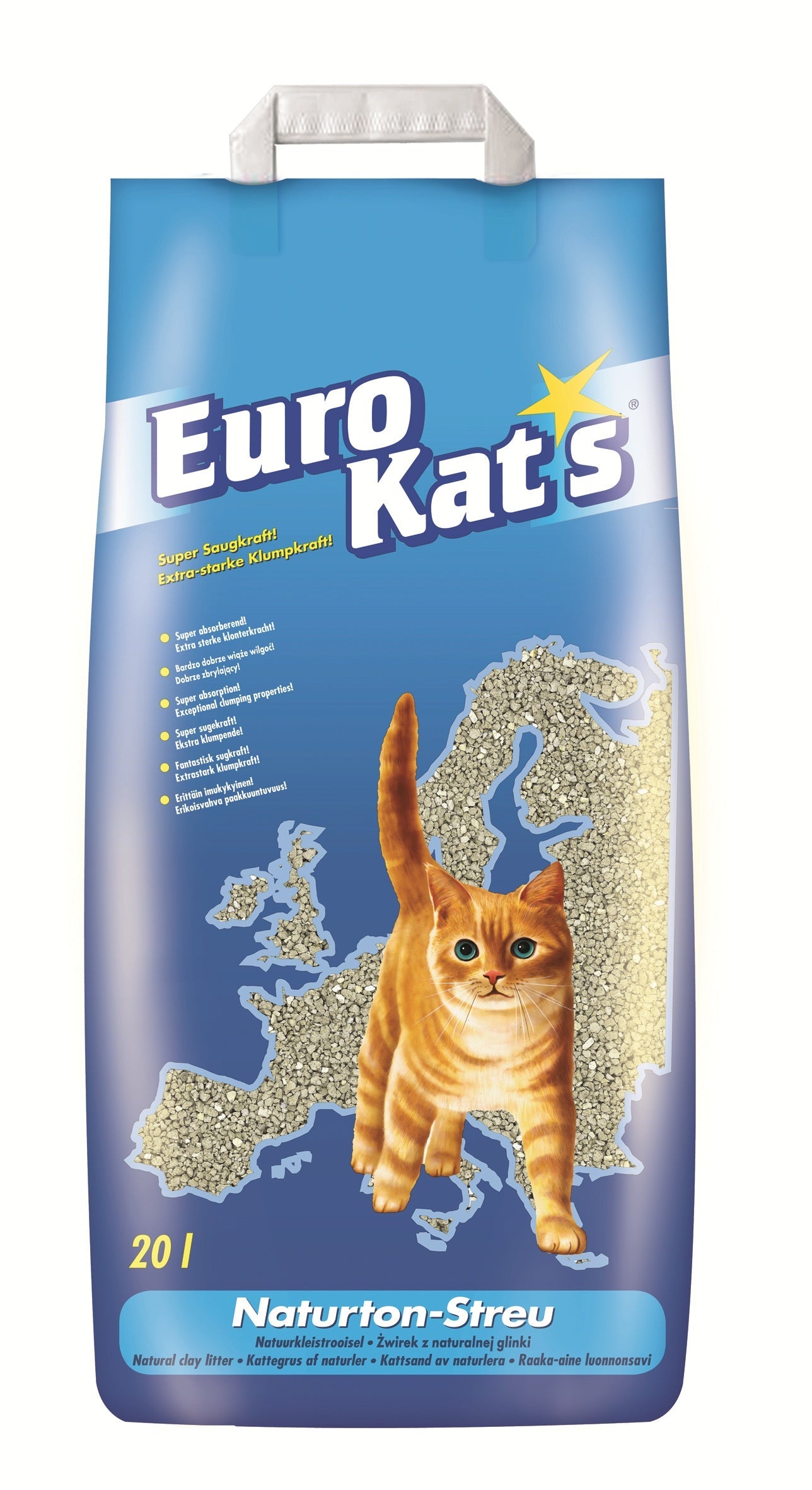 Eurokat’s Naturel kattenbakvulling – 20 L