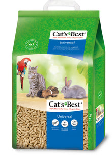 Cat’s Best Universal Bodembedekking 20L – plantaardige bodembedekking voor katten en kleine huisdieren