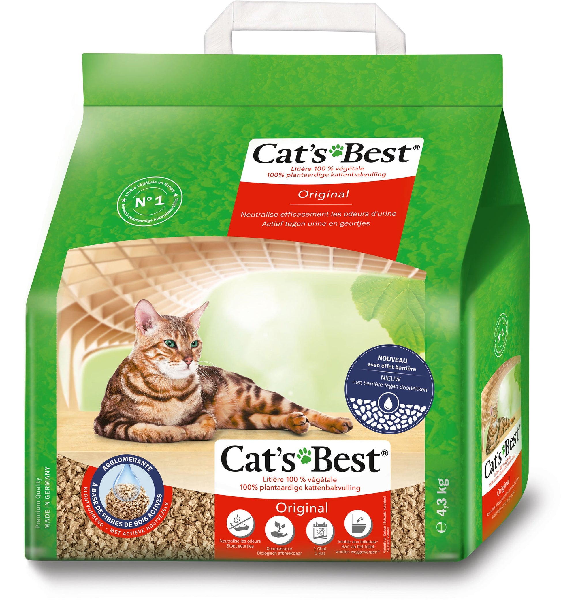 Cat’s Best Original kattenbakvulling – 10 L