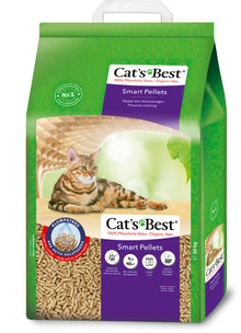 Cat’s Best Smart Pellets Kattenbakvulling 20L – klontvormende houtvezelvulling tegen uitloop