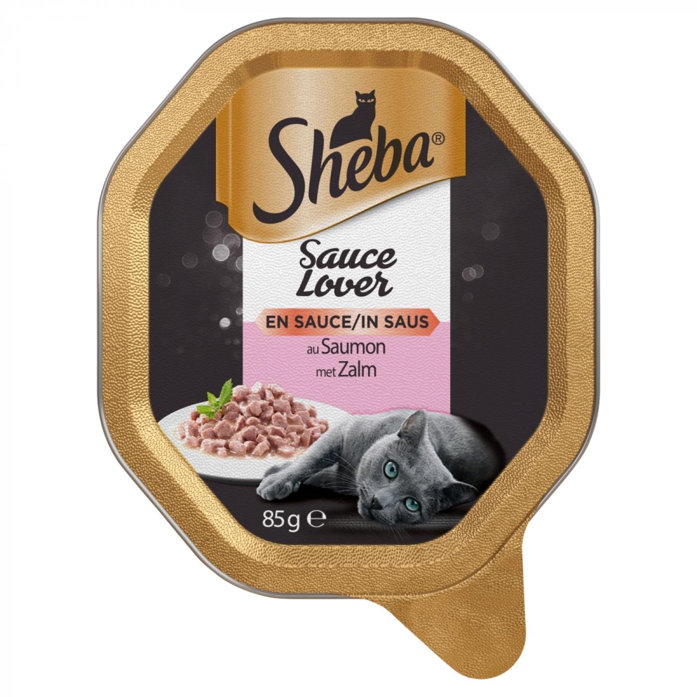 Sheba Sauce Lover Zalm 85gr – natvoer voor katten met zalm en extra saus