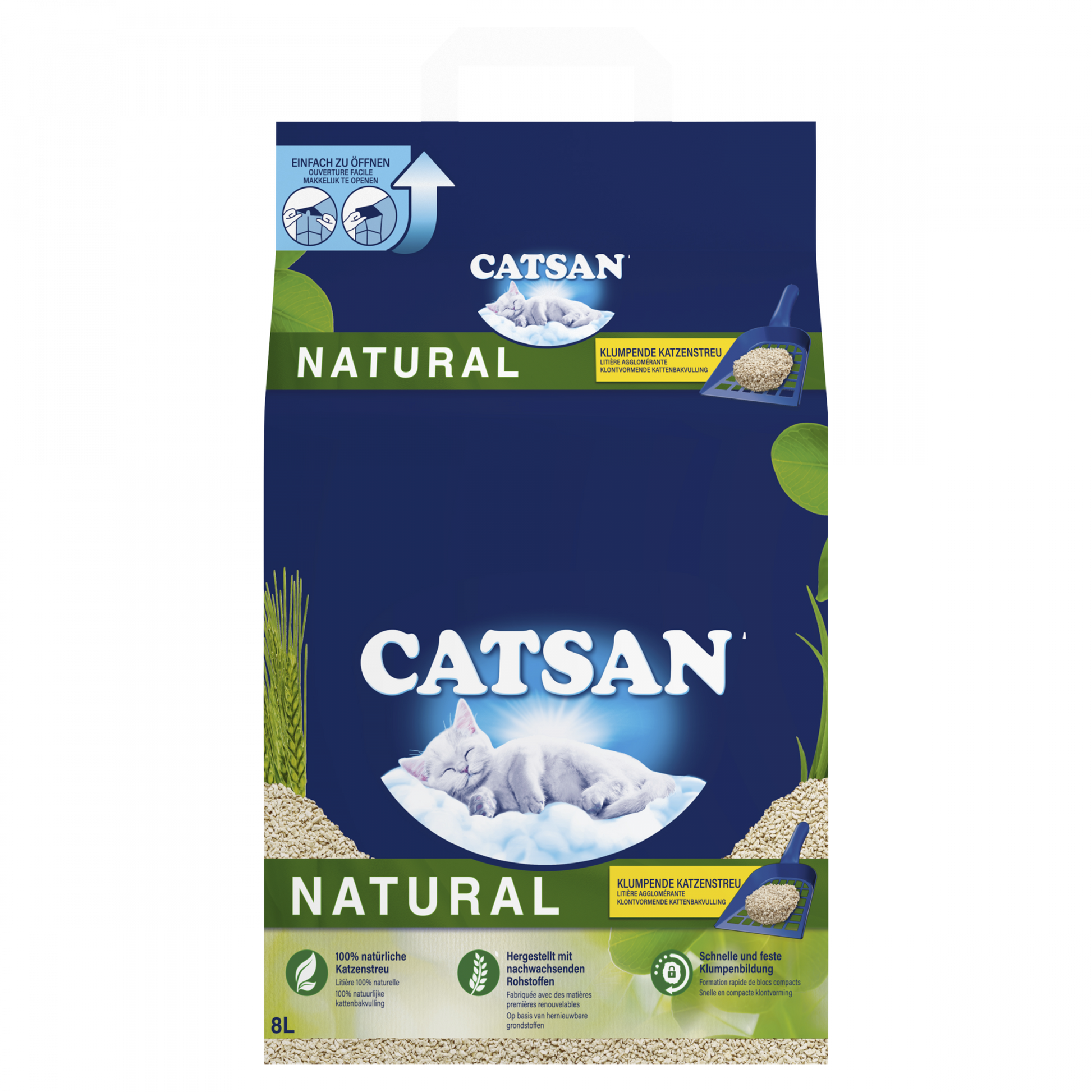 Catsan Natural natuurlijke kattenbakvulling van plantaardige vezels
