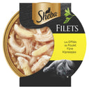 Sheba Filets Kipfilet Stukjes in Saus 60gr – aanvullende kattenvoeding met 37% kipfilet