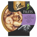 Sheba Filets Kip Garnaal Oceaanvis 60gr – aanvullende kattenvoeding met kipfilet, tonijn en garnalen
