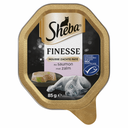 Sheba Finesse Mousse Zalm 85gr – zachte mousse kattenvoer met zalm voor katten
