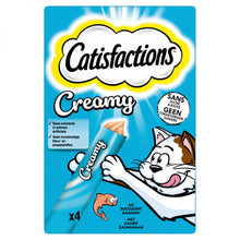 Catisfactions creamy zalm 4x10gr – romige kattensnack
