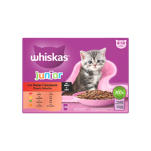 Whiskas junior saus classic 12x85gr – nat kattenvoer kitten in saus