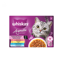 Whiskas Aromatic Selection Fusions 12x85gr maaltijdzakjes kattenvoer