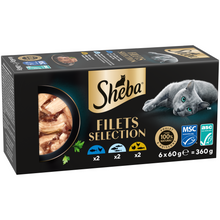 Sheba Filets witvis in saus 6 x 60 g multipack