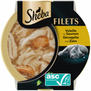 Sheba Filets Gevogelte & Zalm 60gr – kattenvoer met kipfilet en ASC-zalmfilet in saus