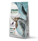 Vigor & Sage Gevriesdroogde Gemengde Vis voor Volwassen Katten – Droog Kattenvoer – 1,2 kg