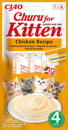 Inaba Ciao Churu Kitten Kip – 4 x 14 g