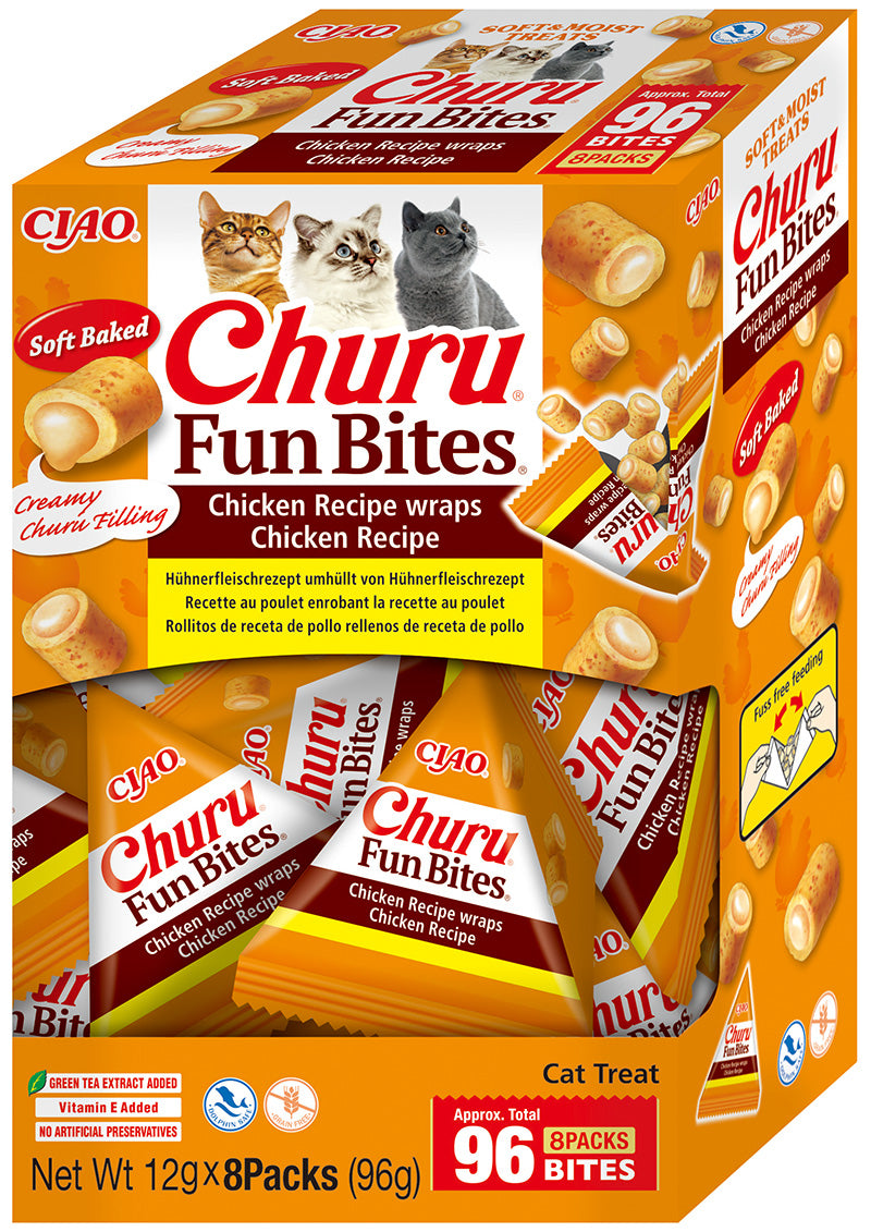 Inaba Ciao Churu Fun Bites Kip – 8 x 12 g