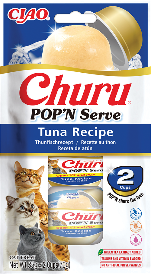 Inaba Ciao Churu Pop’n Serve Tonijn – 2 x 35 g