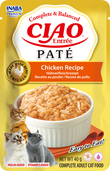 Inaba Ciao Entrée Paté Kip – Nat Kattenvoer – 40 g