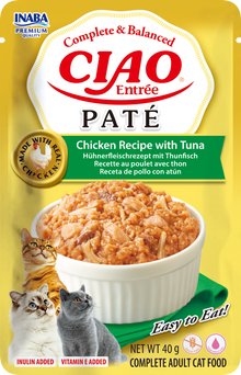Inaba Ciao Entrée Paté Kip & Tonijn – Nat Kattenvoer – 40 g