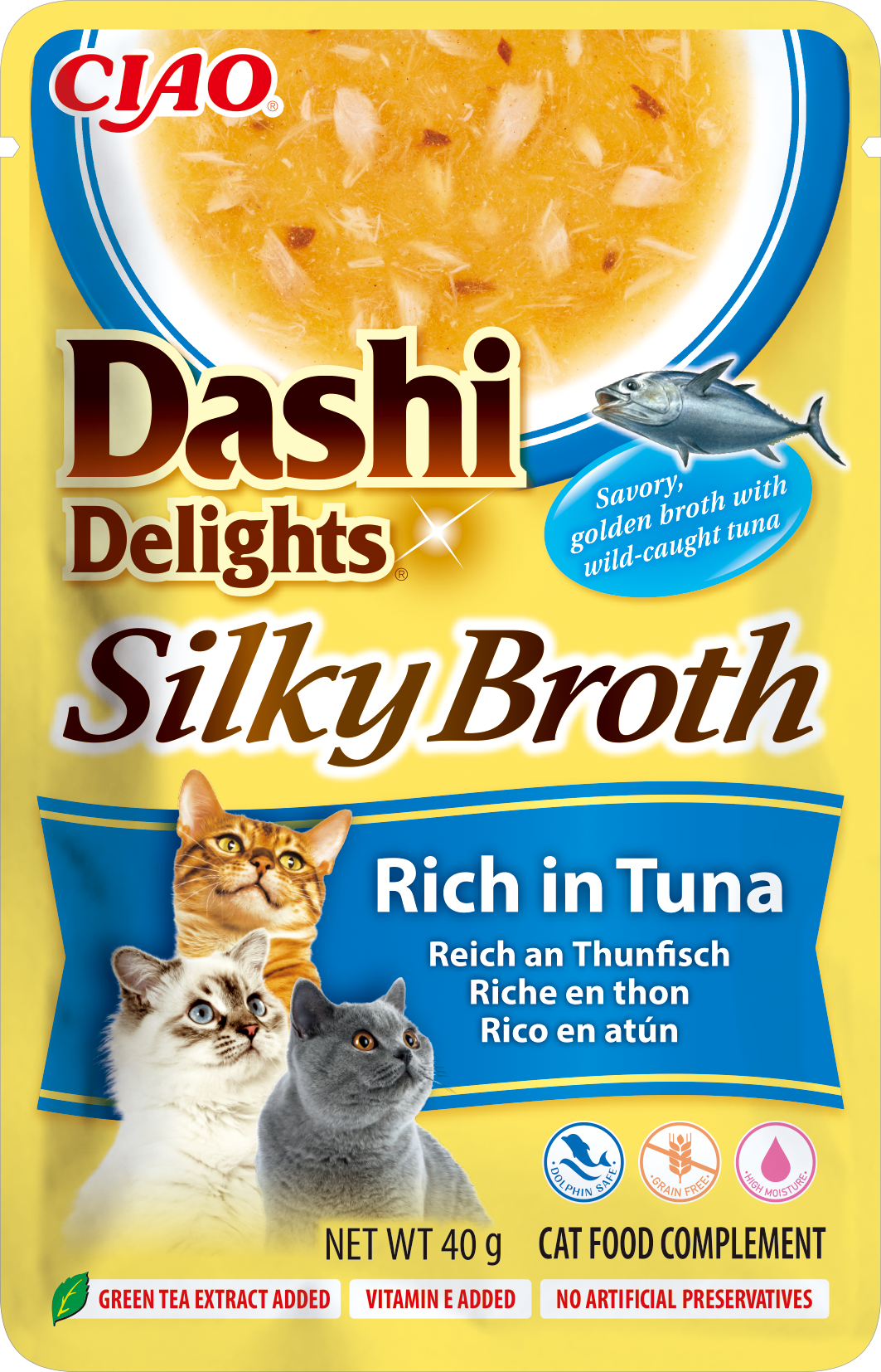 Inaba Ciao Dashi Delights bouillon tonijn 40 g verpakking