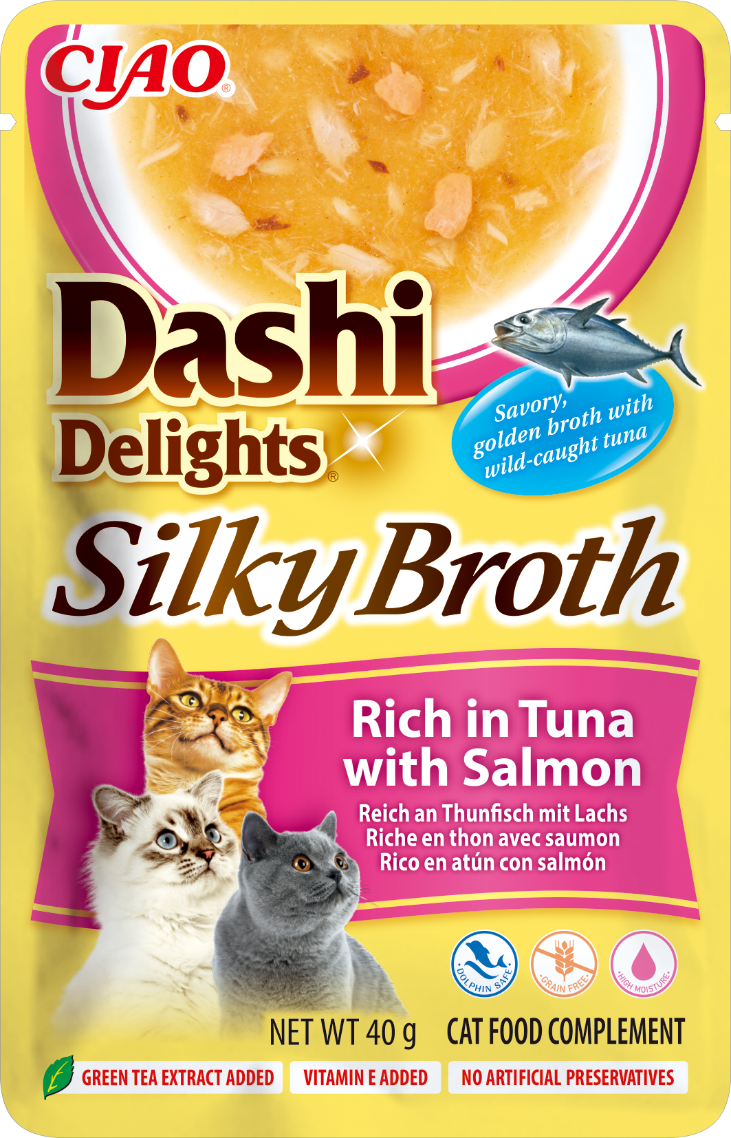 Inaba Ciao Dashi Delights bouillon tonijn & zalm 40 g verpakking