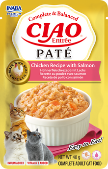 Inaba Ciao Entrée Paté Kip & Zalm – Nat Kattenvoer – 40 g