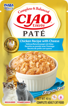 Inaba Ciao Entrée Paté Kip & Kaas – Nat Kattenvoer – 40 g