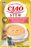 Inaba Ciao Entrée Stoofpotje Kip & Zalm – Nat Kattenvoer – 40 g