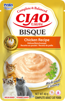 Inaba Ciao Entrée Bisque Kip – Nat Kattenvoer – 40 g