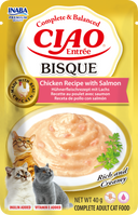 Inaba Ciao Entrée Bisque Kip & Zalm – Nat Kattenvoer – 40 g
