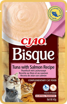 Inaba Ciao Bisque Kattensnack Tonijn & zalm – 40 g