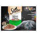 Sheba, nat kattenvoer, kattenvoer in saus, sheba mini filets, maaltijdzakjes kat, multipack kattenvoer, kattenvoer met kip, kattenvoer met rund, kattenvoer met zalm, kattenvoer met witvis, complete kattenvoeding, natvoer voor katten