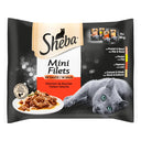 Sheba, nat kattenvoer, kattenvoer in saus, sheba mini filets, maaltijdzakjes kat, multipack kattenvoer, kattenvoeding, kattenvoer met kip, kattenvoer met rund, kattenvoer met lam, kattenvoer met eend, complete kattenvoeding