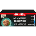 Sheba Délices du Jour Visselectie in Gelei – Natvoer – 60 × 85 g