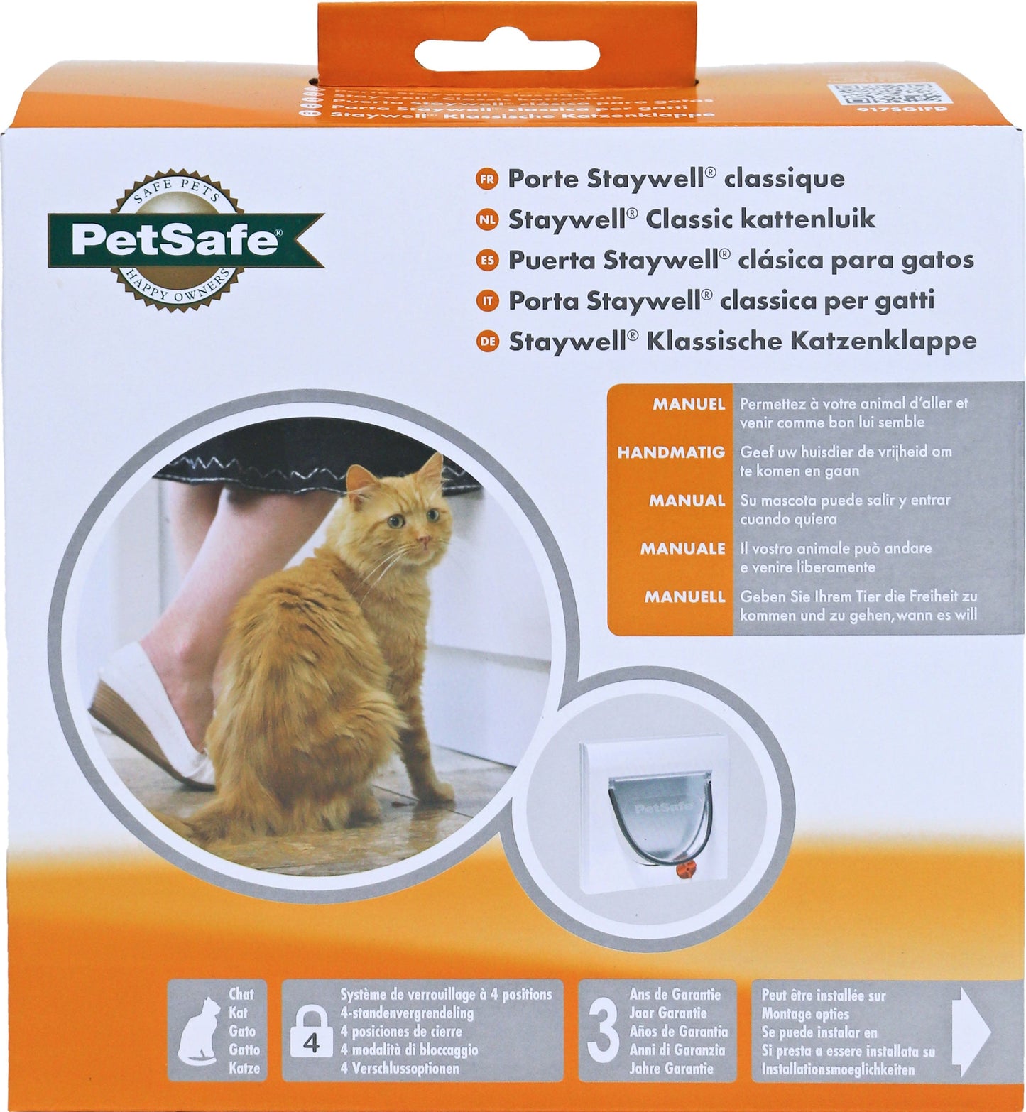 PetSafe Kattendeur 917 wit met tunnel