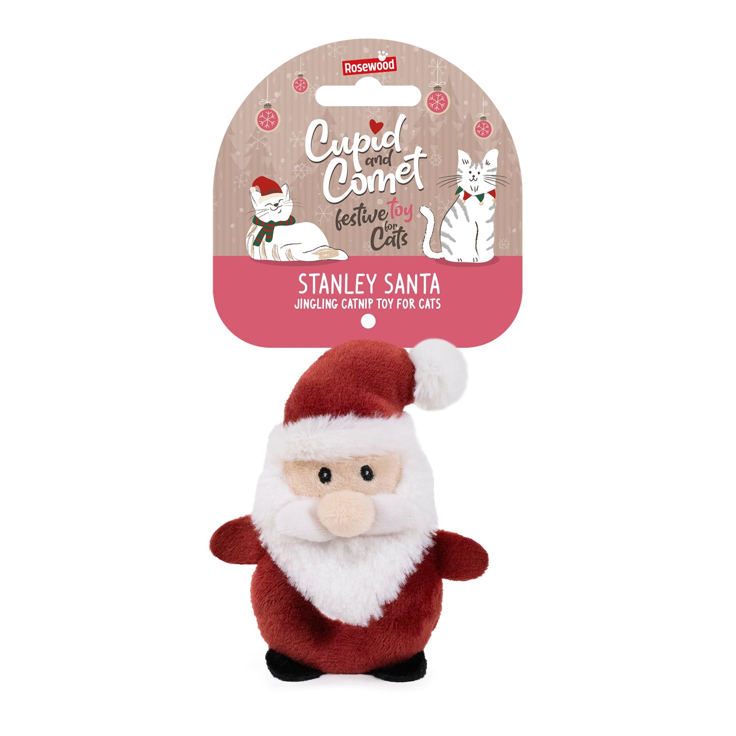Rosewood Cupid & Comet Sven Santa kerst kattenspeelgoed