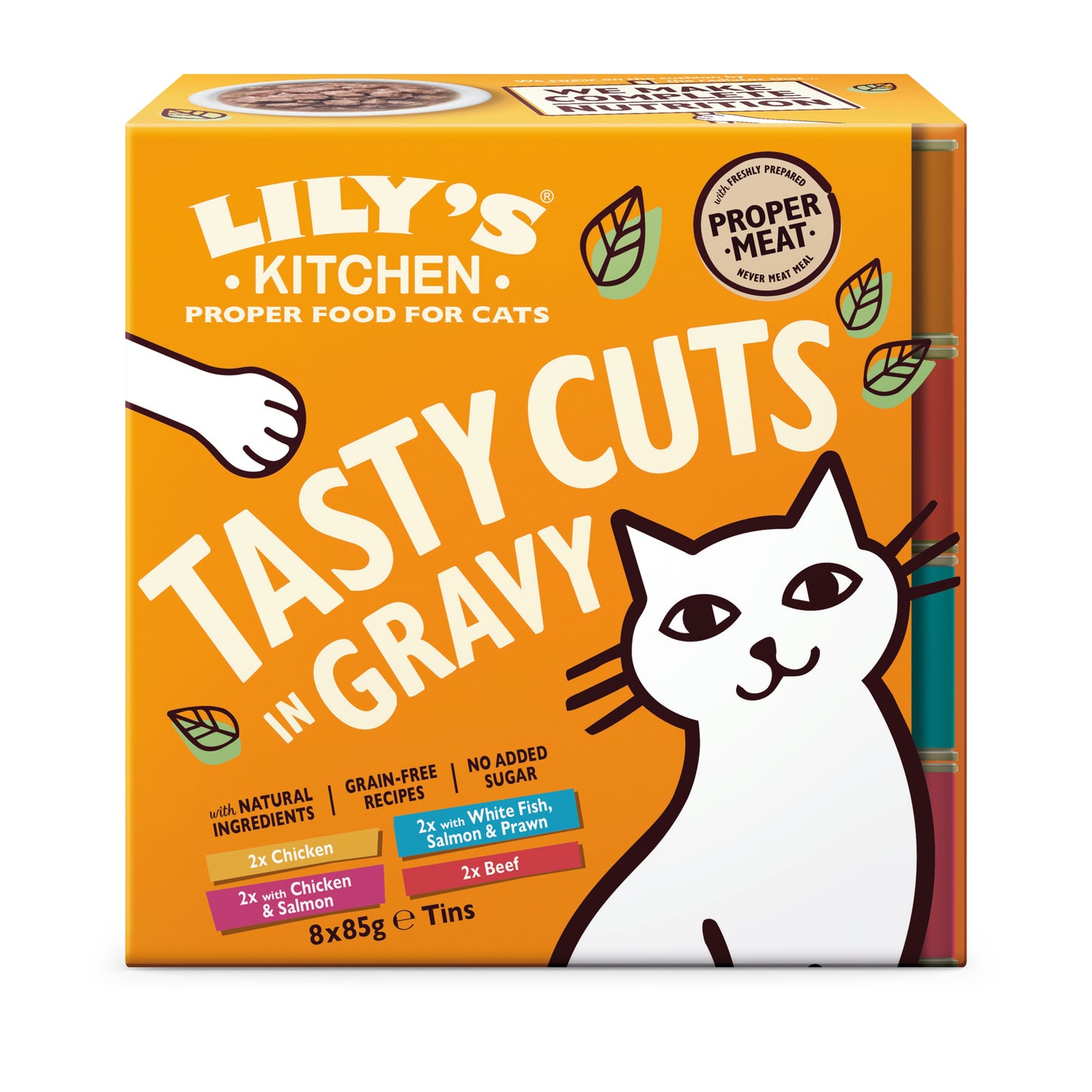 Lily's Kitchen Tasty Cuts in Saus Variatiepack in Blik – Natvoer – 8 × 85 g